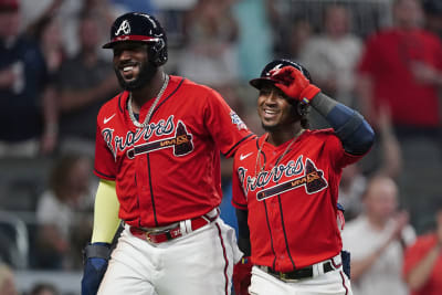 Atlanta Braves Ronald Acuña Jr. and Ozzie Albies 2024 for the A