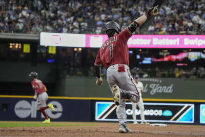 Diamondbacks hit Burnes hard to rally for 6-3 victory over Brewers in Wild  Card Series opener, National Sports