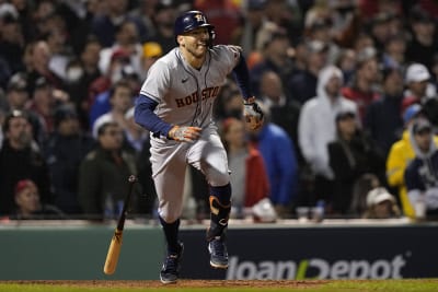 Astros tie ALCS with seven-run ninth against Red Sox