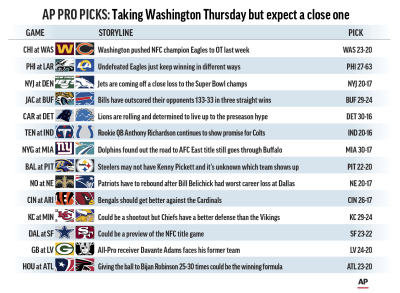 NFL picks, Week 8