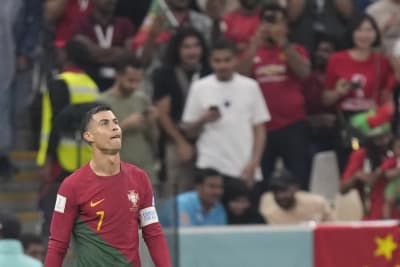 Cristiano Ronaldo exits in tears after Portugal's World Cup exit