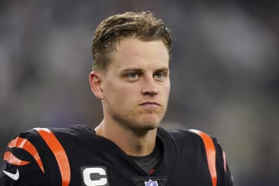 Bengals QB Joe Burrow carted off the practice field after calf injury