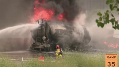 tanker truck fire i75