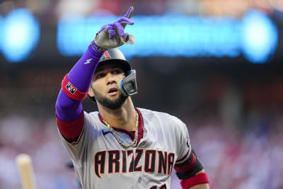 Arizona Diamondbacks' Lourdes Gurriel Jr. prepares to play a