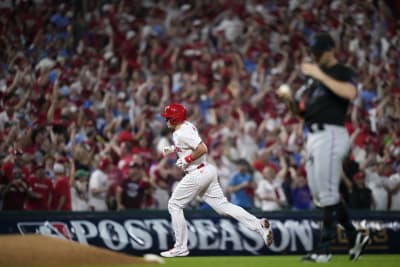 Bryce Harper joins 300-homer club, but Phillies can't hold on to sweep  Angels