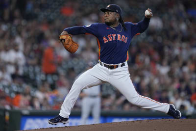 Astros' Framber Valdez pitching no-hitter through 8 innings