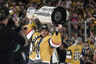 Stanley Cup: Brett Howden celebrating win in Oakbank