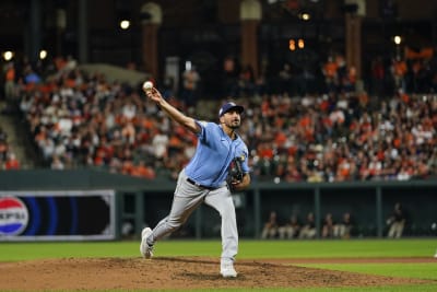 Tampa Bay Rays Pitcher Zach Eflin delivers a pitch to the plate News  Photo - Getty Images
