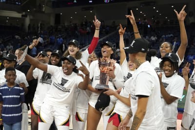 Inside Aces 2022 WNBA championship banner-raising