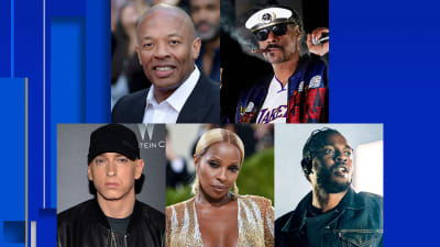Snoop Dogg, Dr. Dre, Mary J. Blige, Eminem and Kendrick Lamar