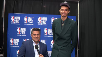 Victor Wembanyama Soars at NBA Draft in Size 21 Shoes & 'Alien' Suit –  Footwear News