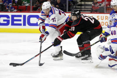 Sebastian Aho leads Hurricanes to win over Rangers in NHL's return