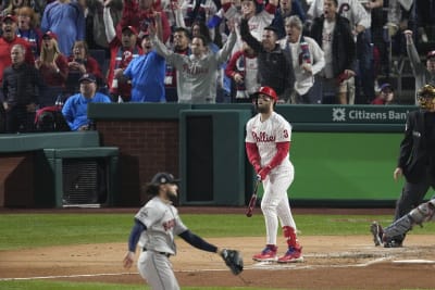 WATCH: Bryce Harper, Alec Bohm, Brandon Marsh put Phillies ahead early in  World Series Game 3 with home runs 