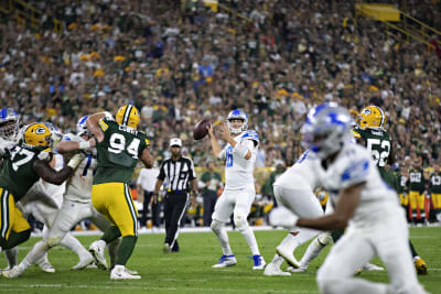 Packers-Lions game set for Sunday night at Lambeau Field