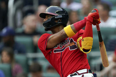 Atlanta Braves' Michael Harris II steals second base during the third  inning of the team's baseball game against the Boston Red Sox on Wednesday,  May 10, 2023, in Atlanta. (AP Photo/John Bazemore