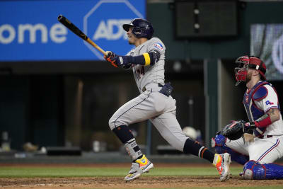 Dubón and Altuve go back-to-back twice, Astros hit 5 homers in 13-6 win  over Rangers - ABC News