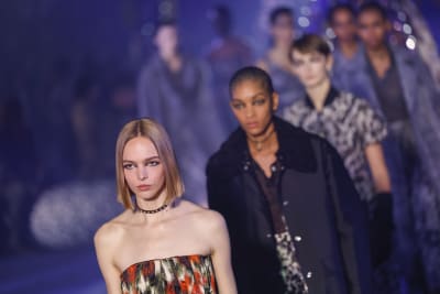 Dior triumphs melding women's past and future, while Saint Laurent puts on  study in power dressing