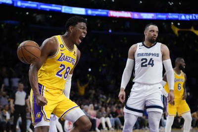 Hachimura's big 2nd half leads LA past Memphis in Game 1