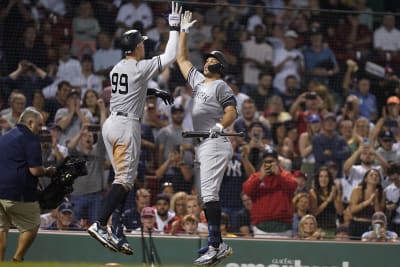 Boston Red Sox win wild slugfest, 12-8, to avoid sweep by Astros