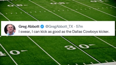 Gov Abbott voices displeasure with the Cowboys