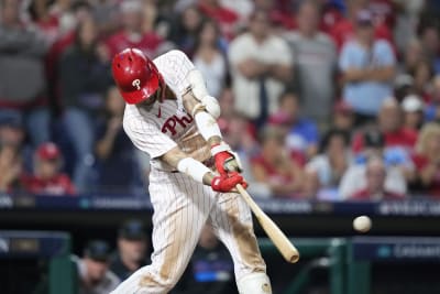 Rhys Hoskins Slow Motion Hitting Mechanics Home Run Baseball Swing