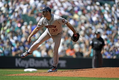 Detmers pitches Halos past Astros 3-1 for 1st big league win