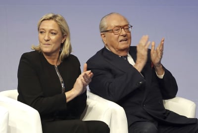 Far-right Le Pen campaigns as French 'voice of the people