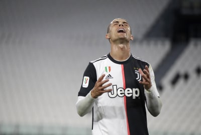 Juventus soccer team celebrate after winning the Italian Second