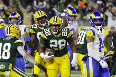 Packers running back AJ Dillon crashed a Lambeau Field stadium tour