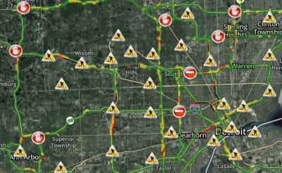 Ann Arbor Traffic Map Traffic Map | Clickondetroit | Wdiv Local 4