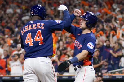 FAX Sports: MLB on X: Yordan Alvarez after his game-winning home run  against the Braves  / X