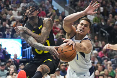 Jordan Clarkson Dunking in Utah Jazz Game