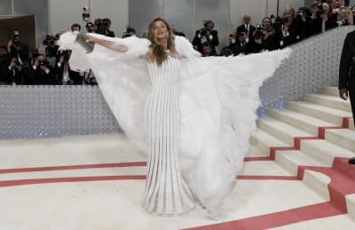 Emma Chamberlain attends the 2023 Met Gala Celebrating 'Karl Lagerfeld: A  Line Of Beauty' at The