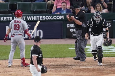 WS2014 Gm5: Home plate umpire mic'd up during Game 5 