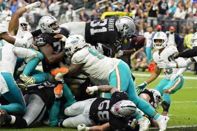 Raiders beat Dolphins in overtime to remain unbeaten