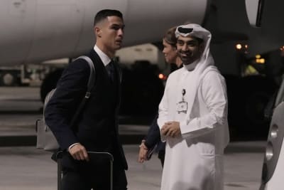 Cristiano Ronaldo Suits Up Ahead of Flight to Qatar to Attend FIFA