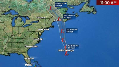 Tropical storms Karen and Jerry approaching Puerto Rico, Bermuda