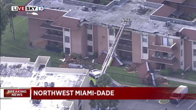 Apartment building roof collapses in Northwest Miami-Dade, no ...