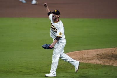 Adrian Morejon of the San Diego Padres pitches during the ninth