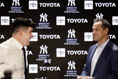 Carlos Rodón, newly shaved, puts on Yankees pinstripes - NBC Sports