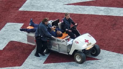 Michigan football coach Mike Hart back in Ann Arbor after seizure on  sideline during Indiana game