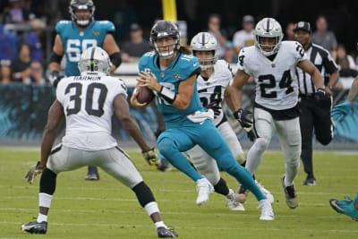 Jaguars rally from 17-0 deficit to beat Raiders 27-20