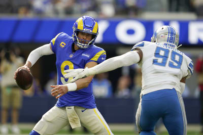 Stafford throws 3 TD passes, Rams edge Goff's Lions 28-19