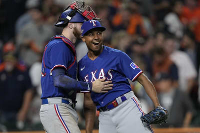 Men's Houston Astros vs. Texas Rangers '47 Black 2023 ALCS