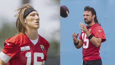 Gardner Minshew hairstyles over the years.