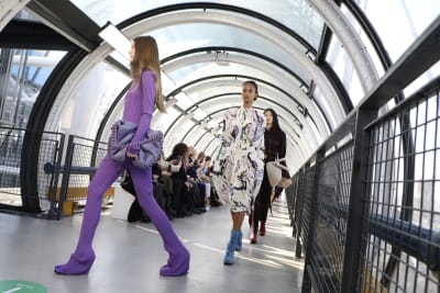Vuitton transforms Paris with a playful spectacle of color, stars