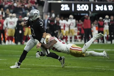 49ers comeback to win 37-34 shootout in the desert over Raiders