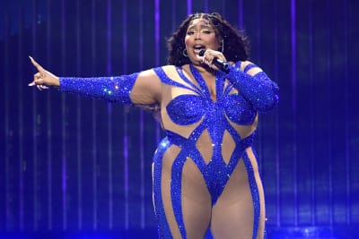 Lizzo wows fans in high-cut leotard with see-through…