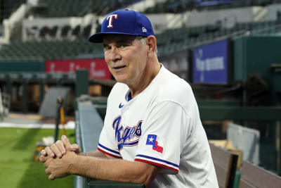 A mannequin wears the jersey of retired Texas Rangers player