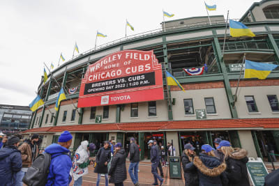  Women's MLB Chicago Cubs Wrigley Field 100 Year